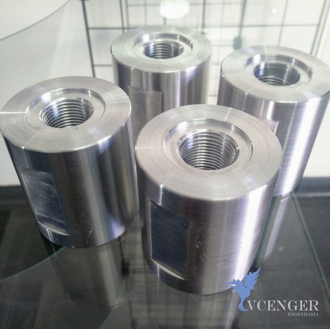 Buchas em aluminio aeronautico